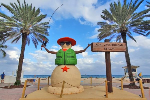 Las Olas Beach Snowman